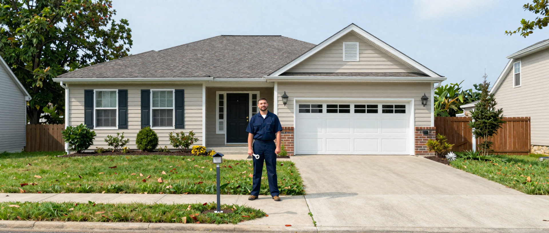 Professional electrician at Hampton home